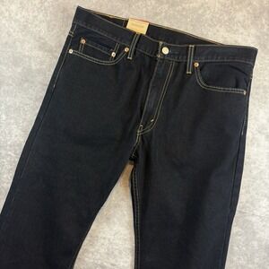 Levi's 513 Jeans Mens 34x30 Blue Dark Wash Slim Straight Y2K Skater Workwear NEW